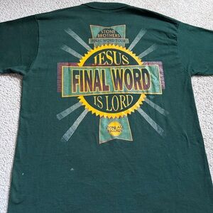 Vintage 90s Jesus religious t-shirt Large The Stone Brothers Jesus is Lord
